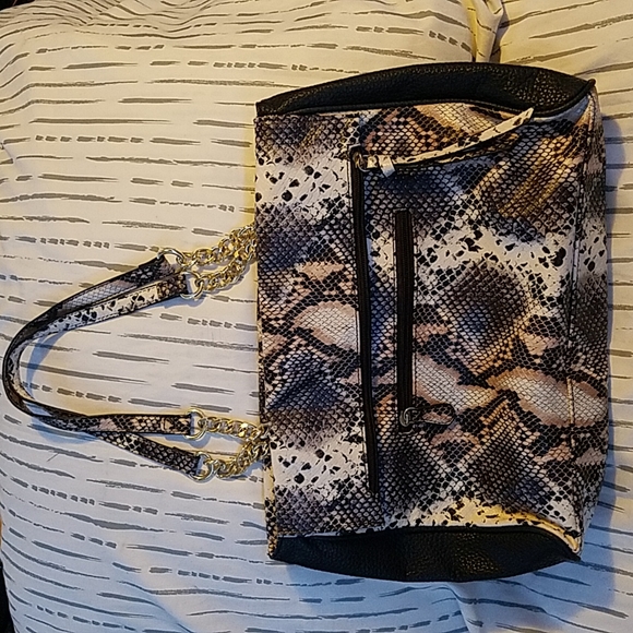 Nicole Miller Snake Pattern Tote Bag - Picture 6 of 9